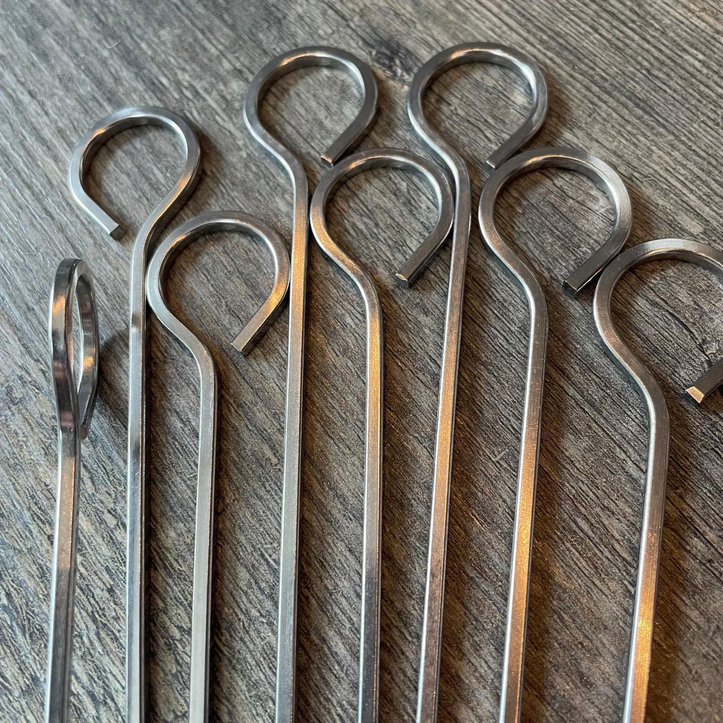 Kleine Grillspieße Edelstahl Spieß BBQ 8 Stück