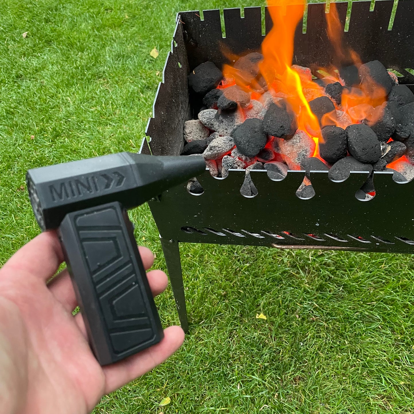 Akku Grill Anheizer 200000 RPM Mini Air Blower elektrischer Turbo Jet Fan