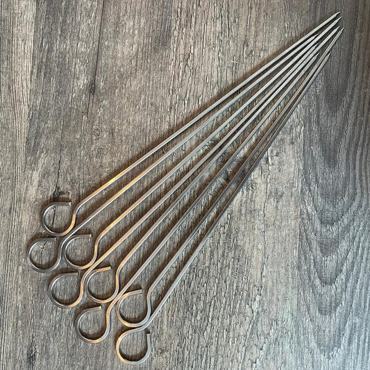 Kleine Grillspieße Edelstahl Spieß BBQ 8 Stück