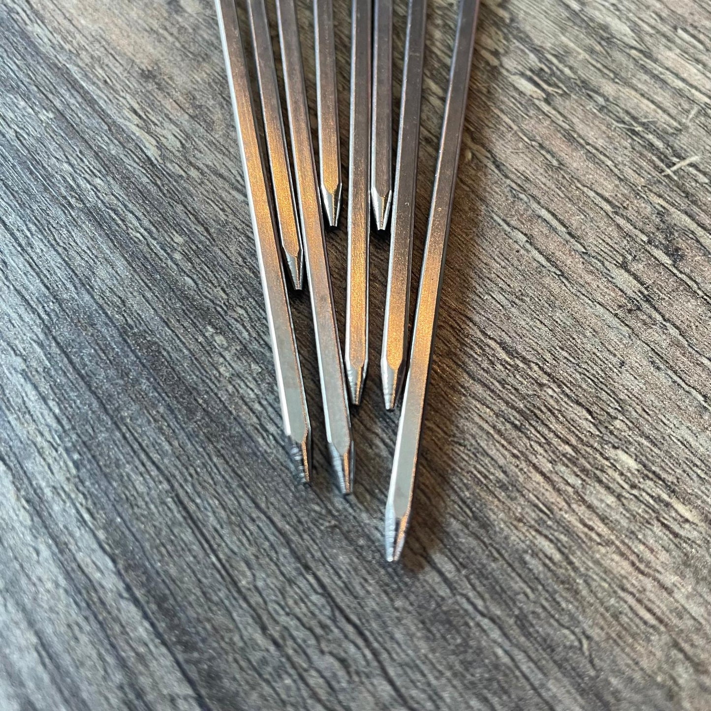 Kleine Grillspieße Edelstahl Spieß BBQ 8 Stück